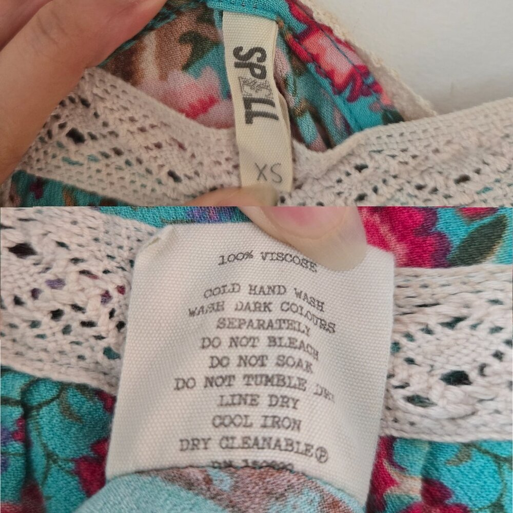 Spell and the Gypsy Collective Babushka Midi Dress Turquoise XS - Picture 6 of 16